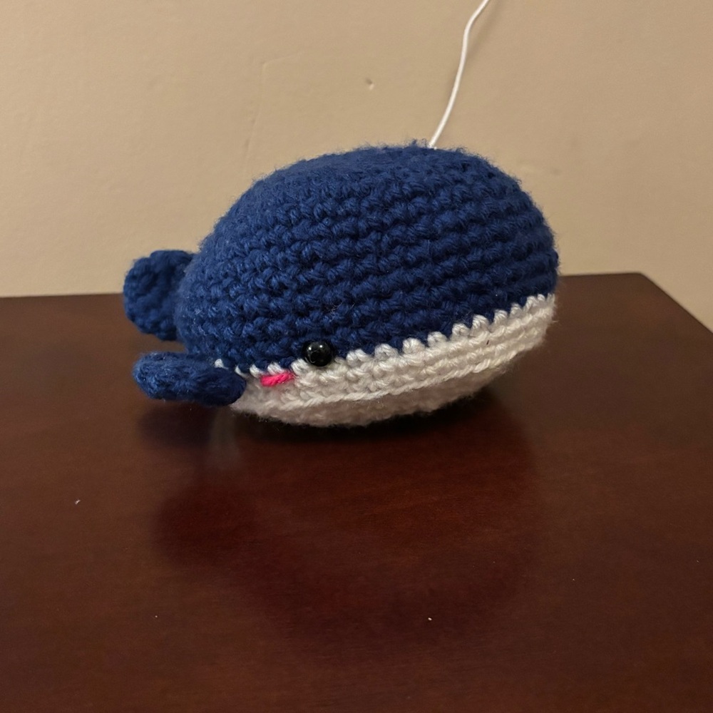 Handmade Crocheted Whale Amigurumi/Pushie